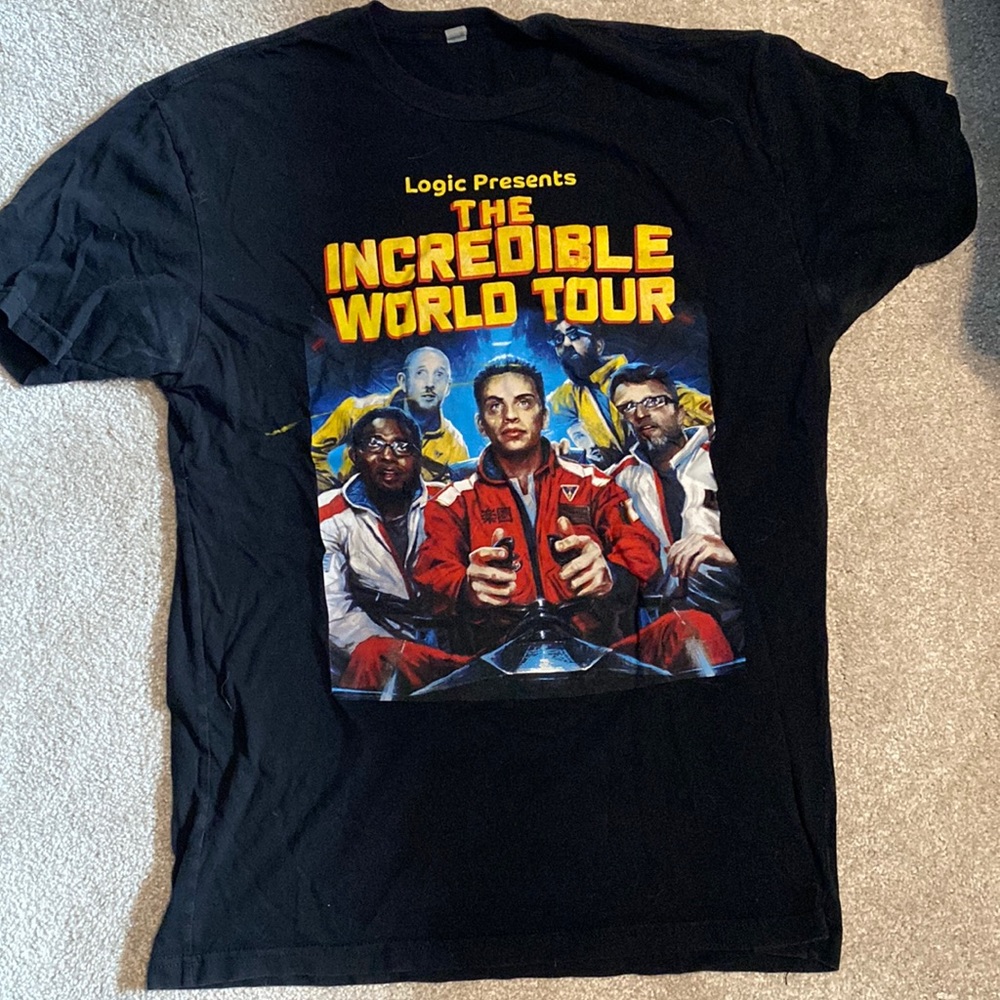 Logic, The incredible world tour shirt